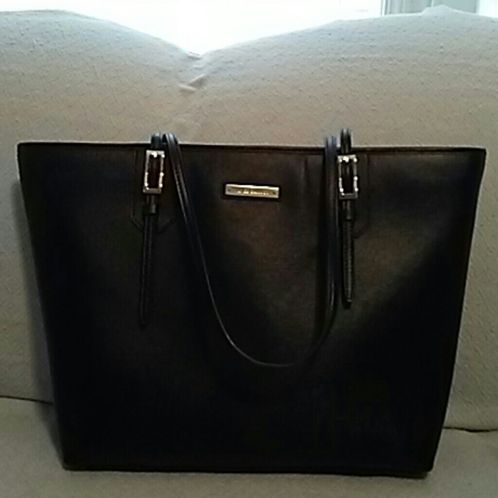 Vince Camuto Black Tote Leather Bag